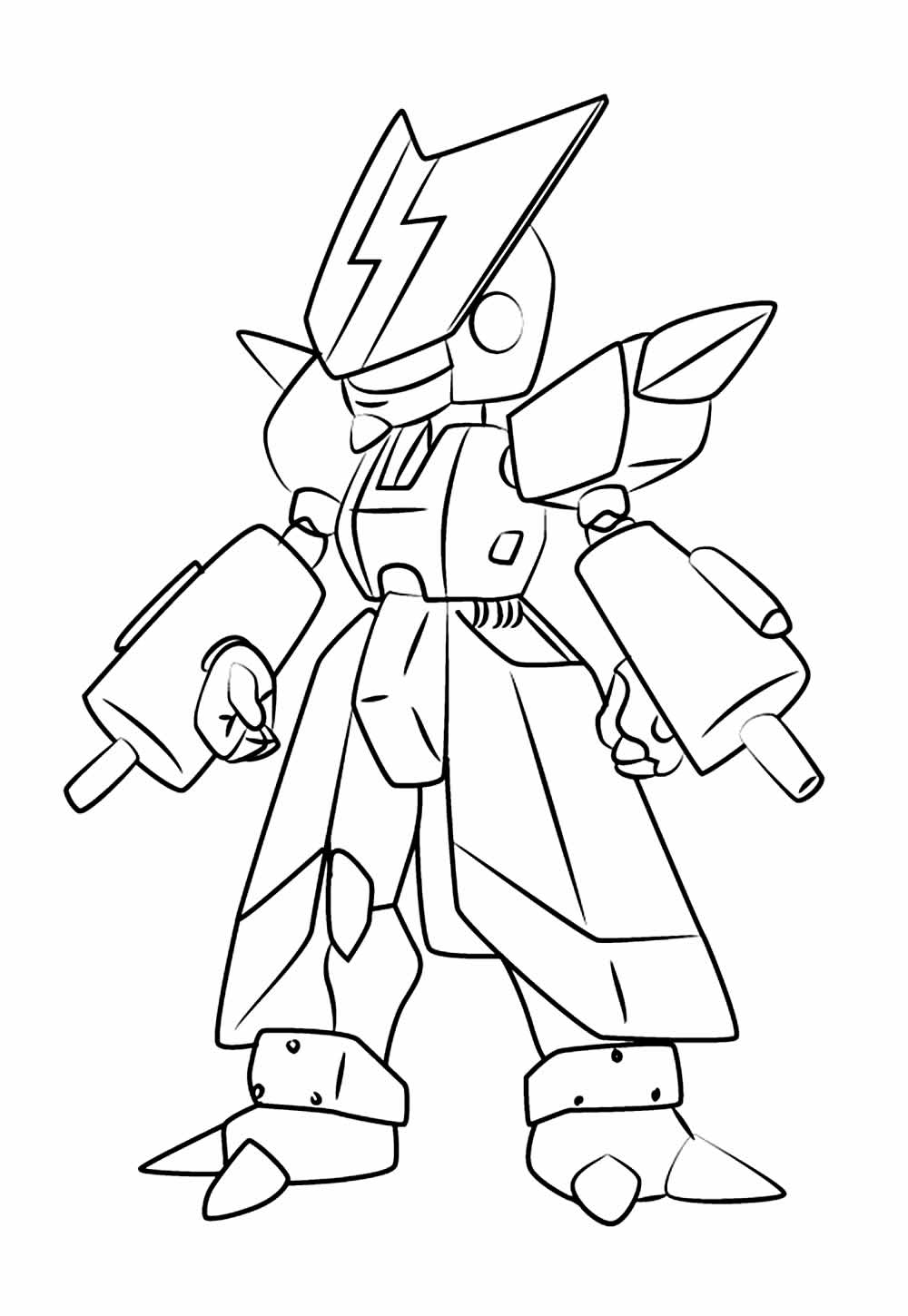 Desenho de Medabots para pintar