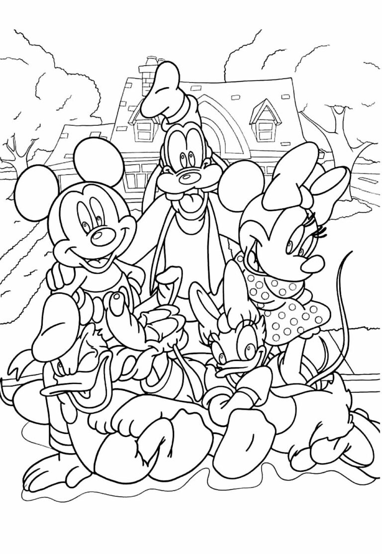 Desenhos de Mickey e Seus Amigos para colorir - Bora Colorir