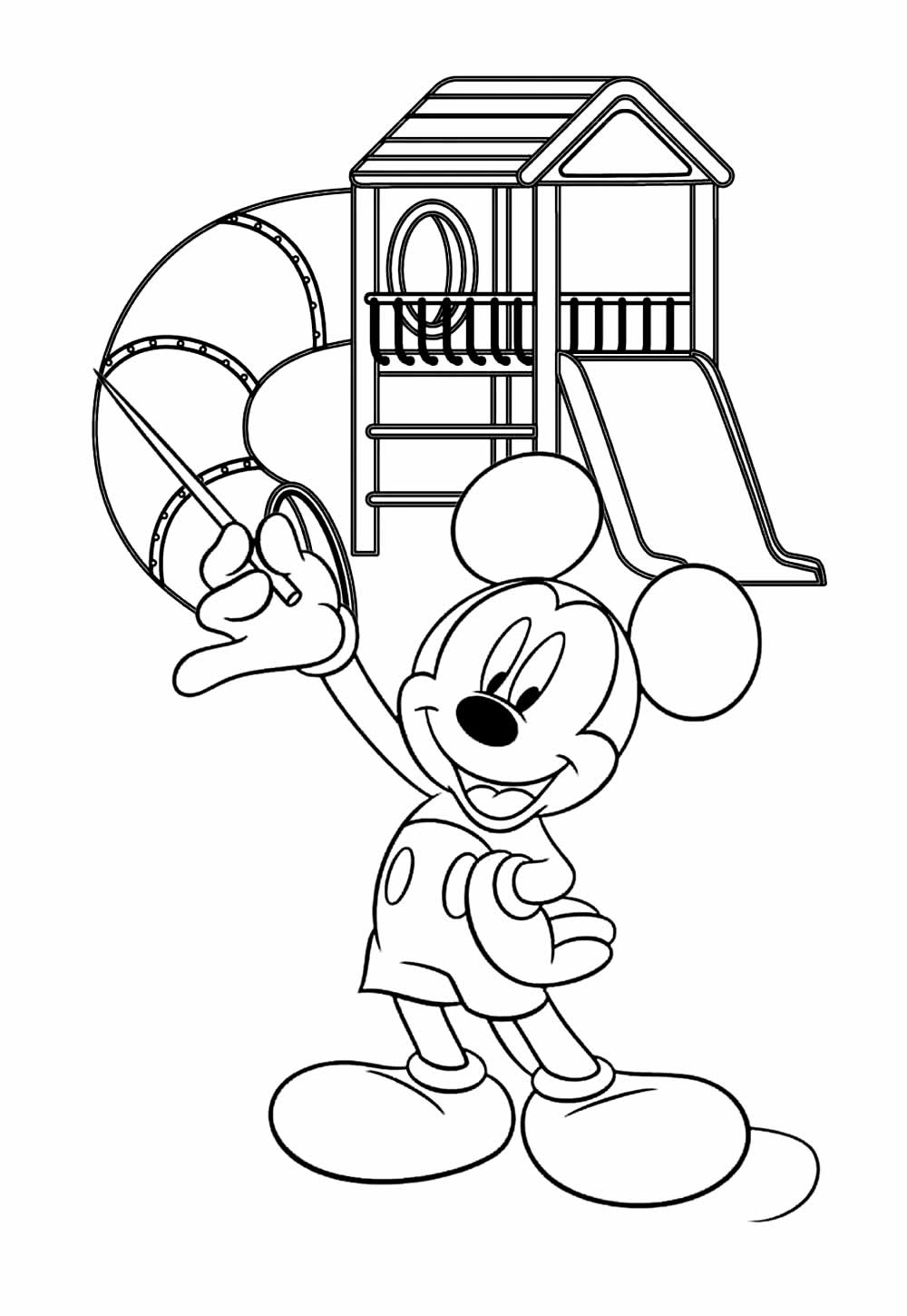 Mickey para imprimir e colorir - Desenho
