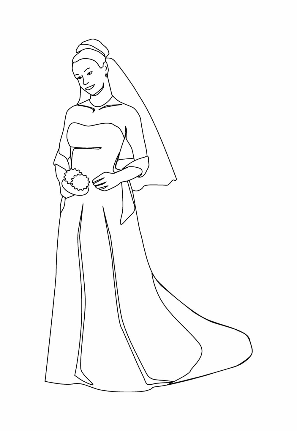 Desenhos Noiva Pintar