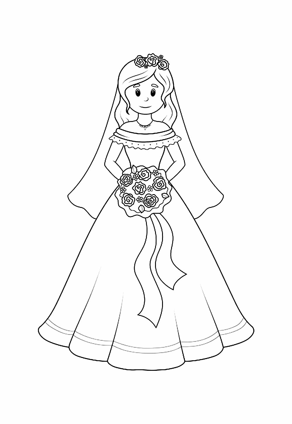 Desenhos Noiva Colorir