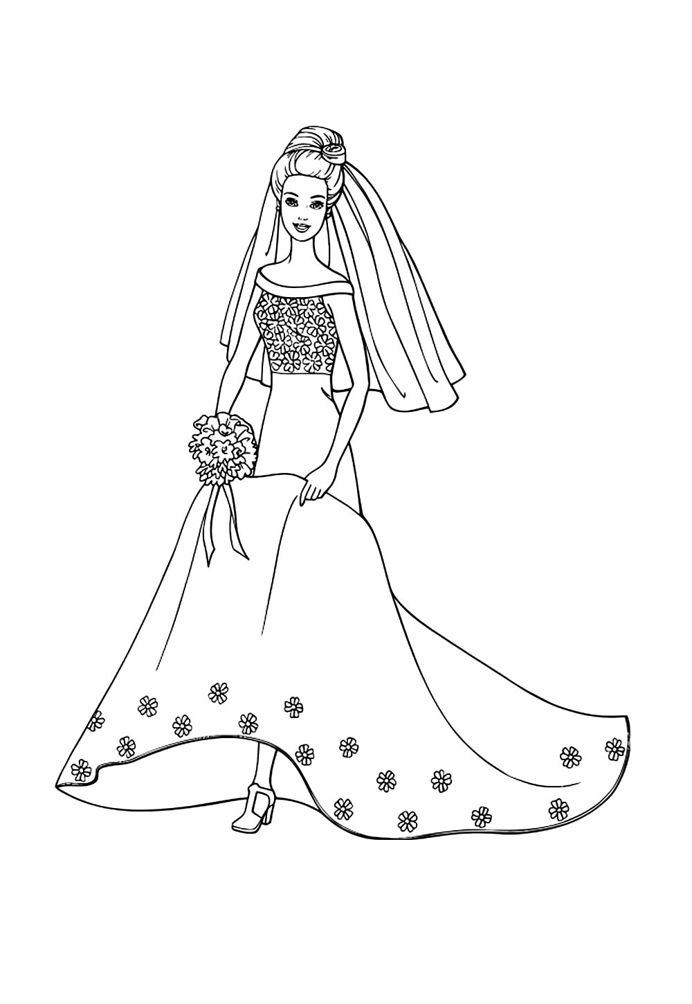 Desenho de Noiva