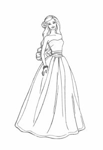 Desenhos de Noiva para colorir - Bora Colorir