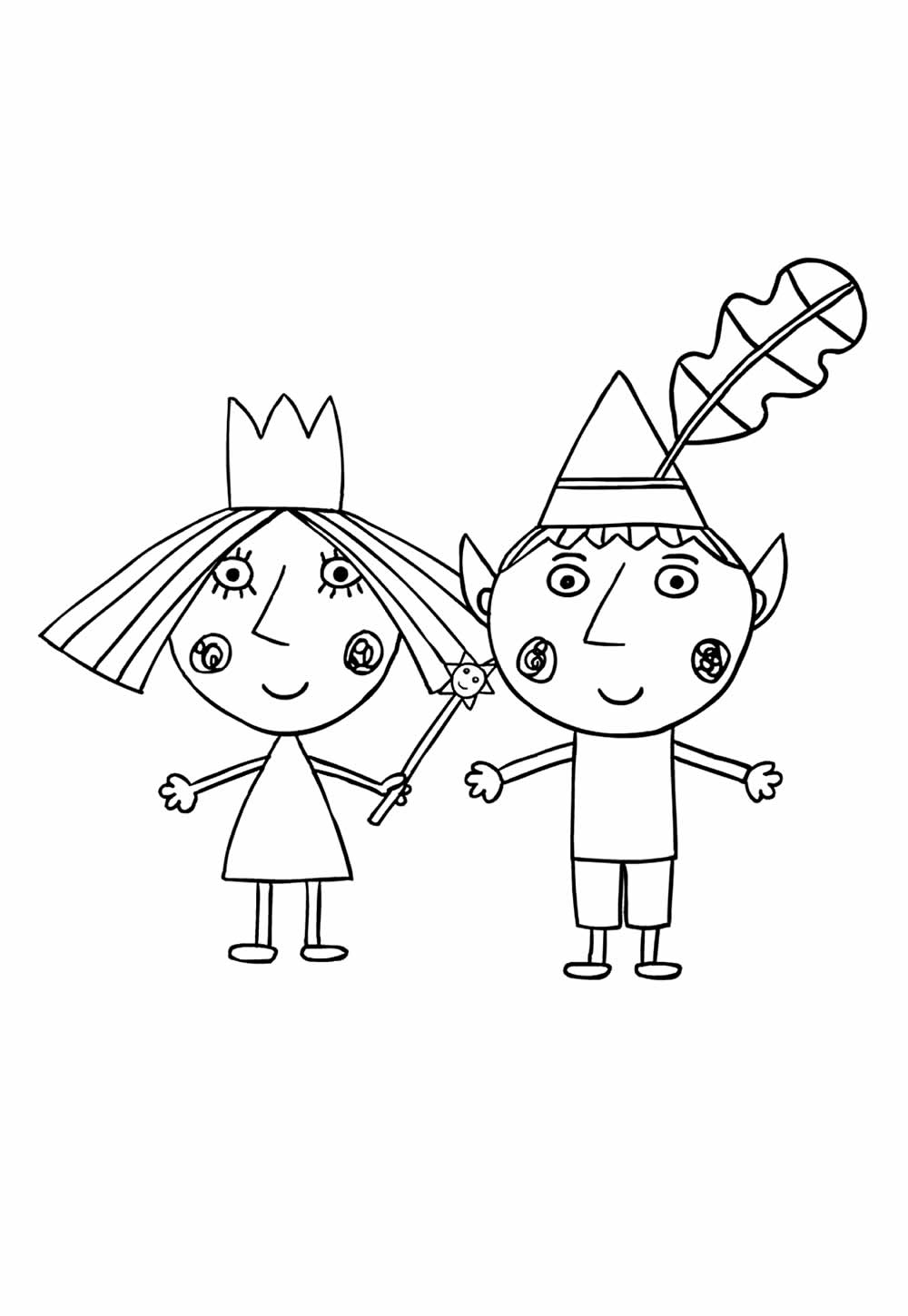 O Pequeno Reino de Ben e Holly para colorir