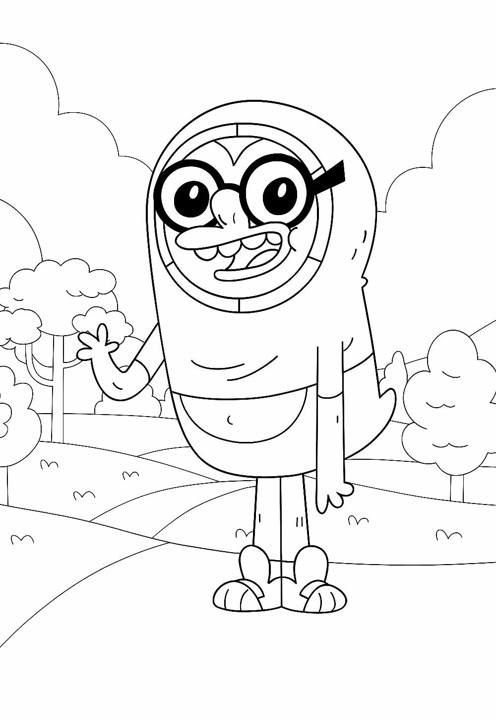 Desenho de Oswaldo para colorir