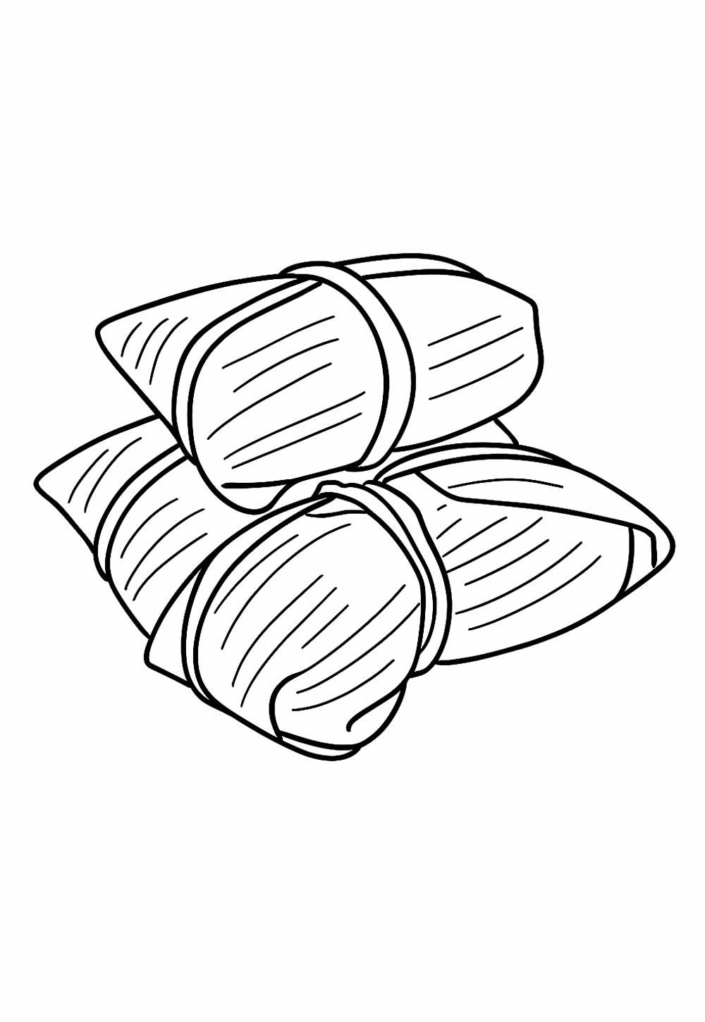 Desenho de Pamonha para colorir