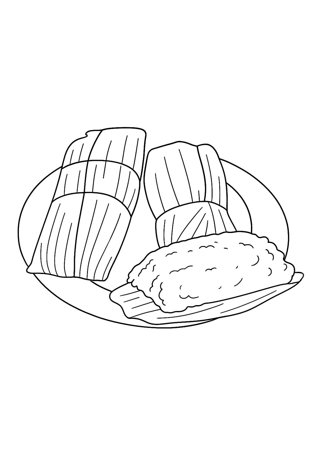 Desenho de Pamonhas para colorir