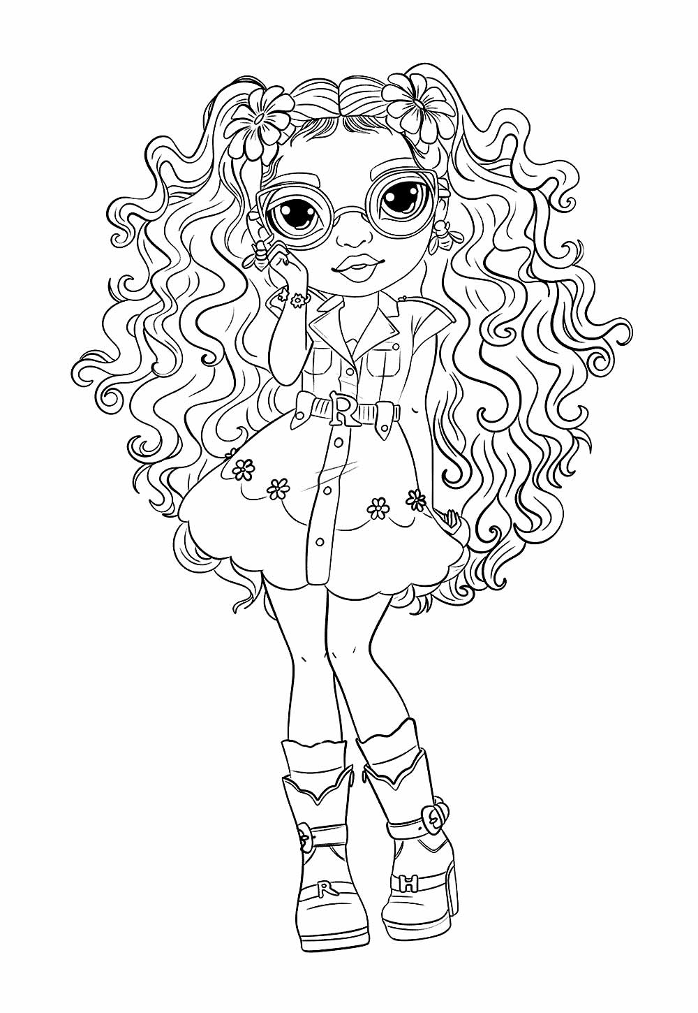 Rainbow High para imprimir e pintar