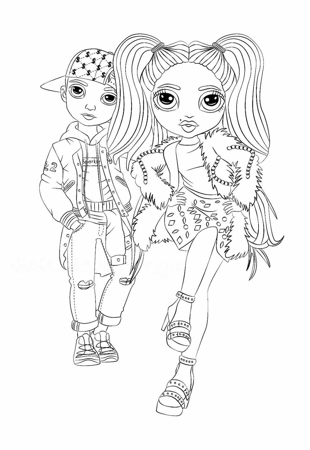 Desenhos de Rainbow High para imprimir e colorir
