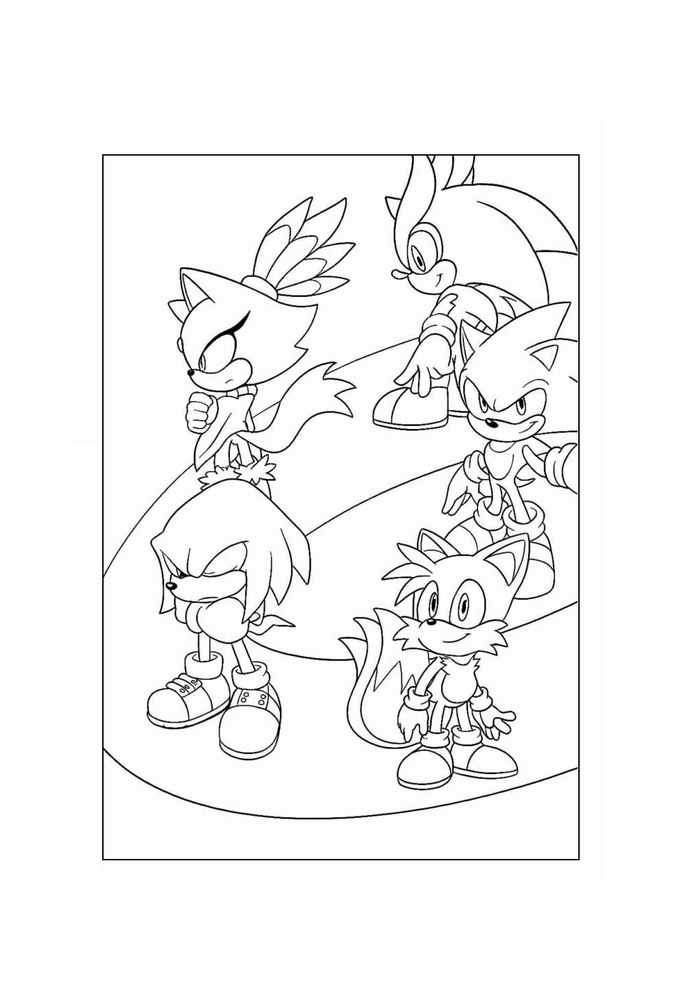 Desenhos do Sonic para Colorir
