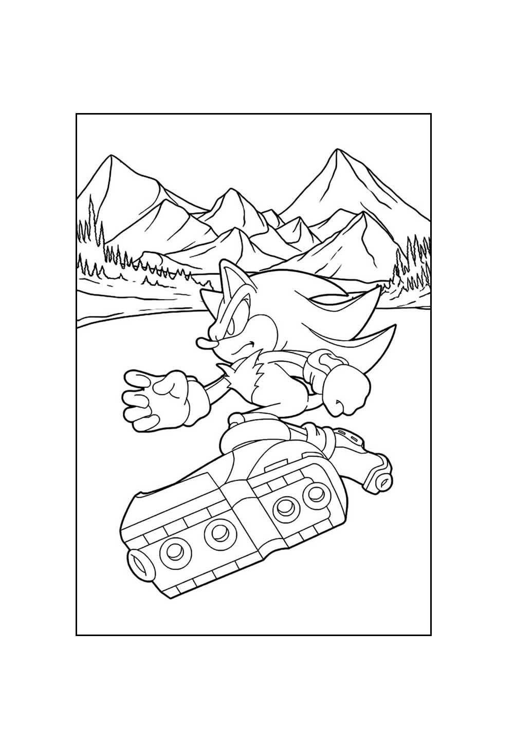 Sonic para Colorir