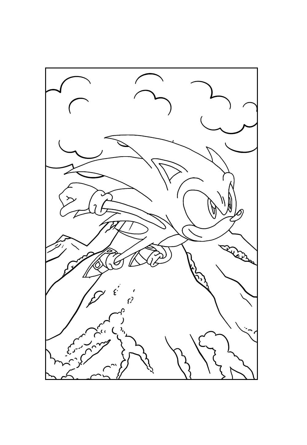 Desenhos Sonic Colorir