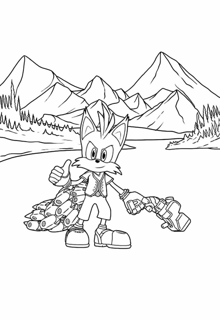 Desenhos do Sonic Prime para colorir - Bora Colorir
