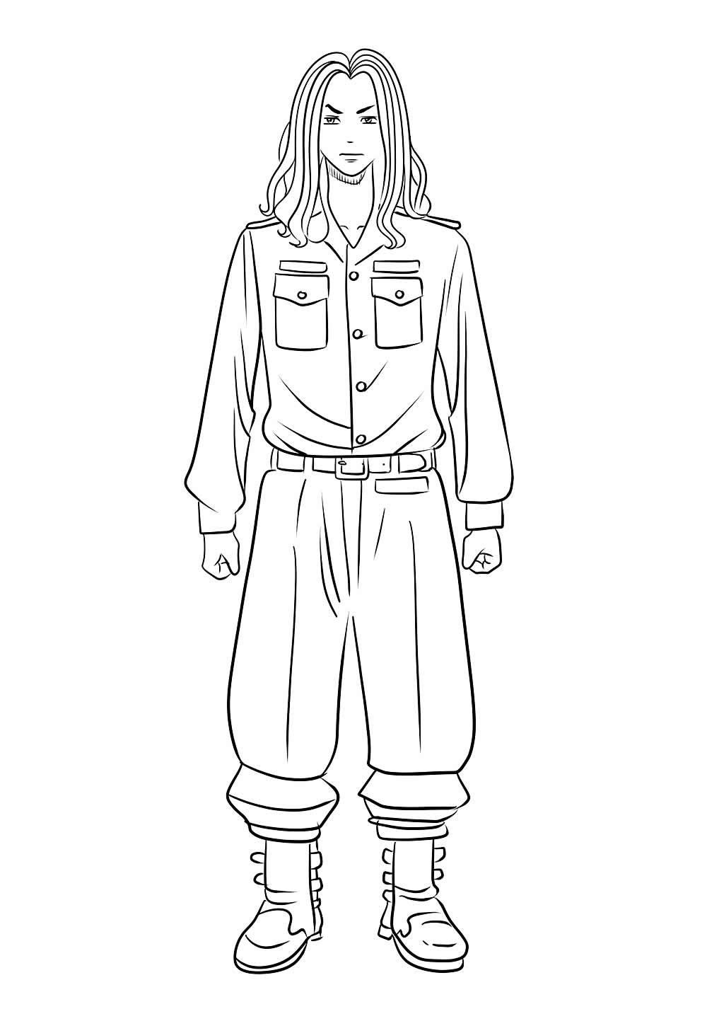 Desenho de Tokyo Revengers para colorir