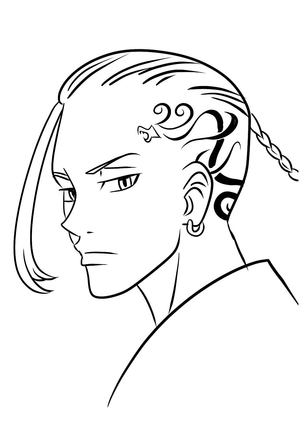 Desenho de Tokyo Revengers para colorir