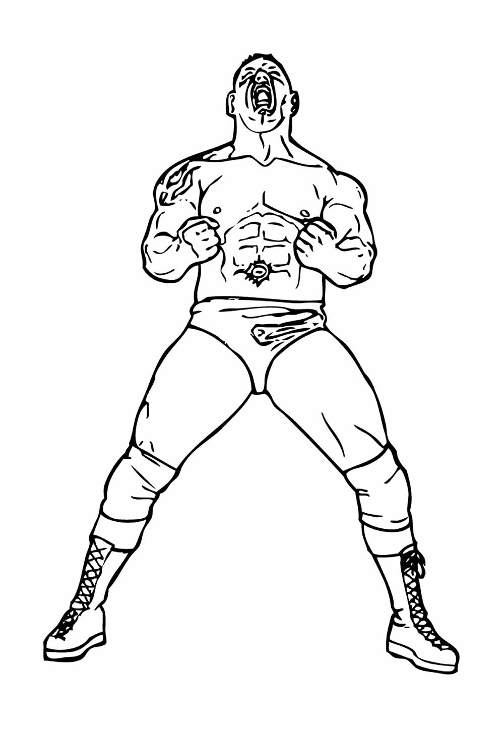 Desenho de UFC para colorir