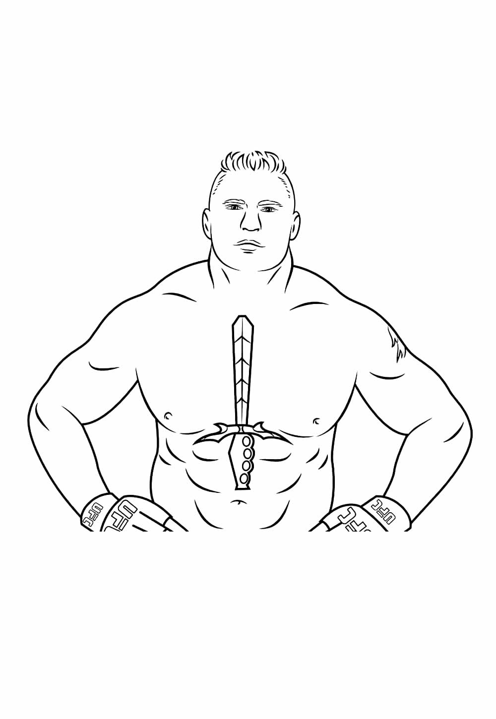 Desenho de UFC para imprimir