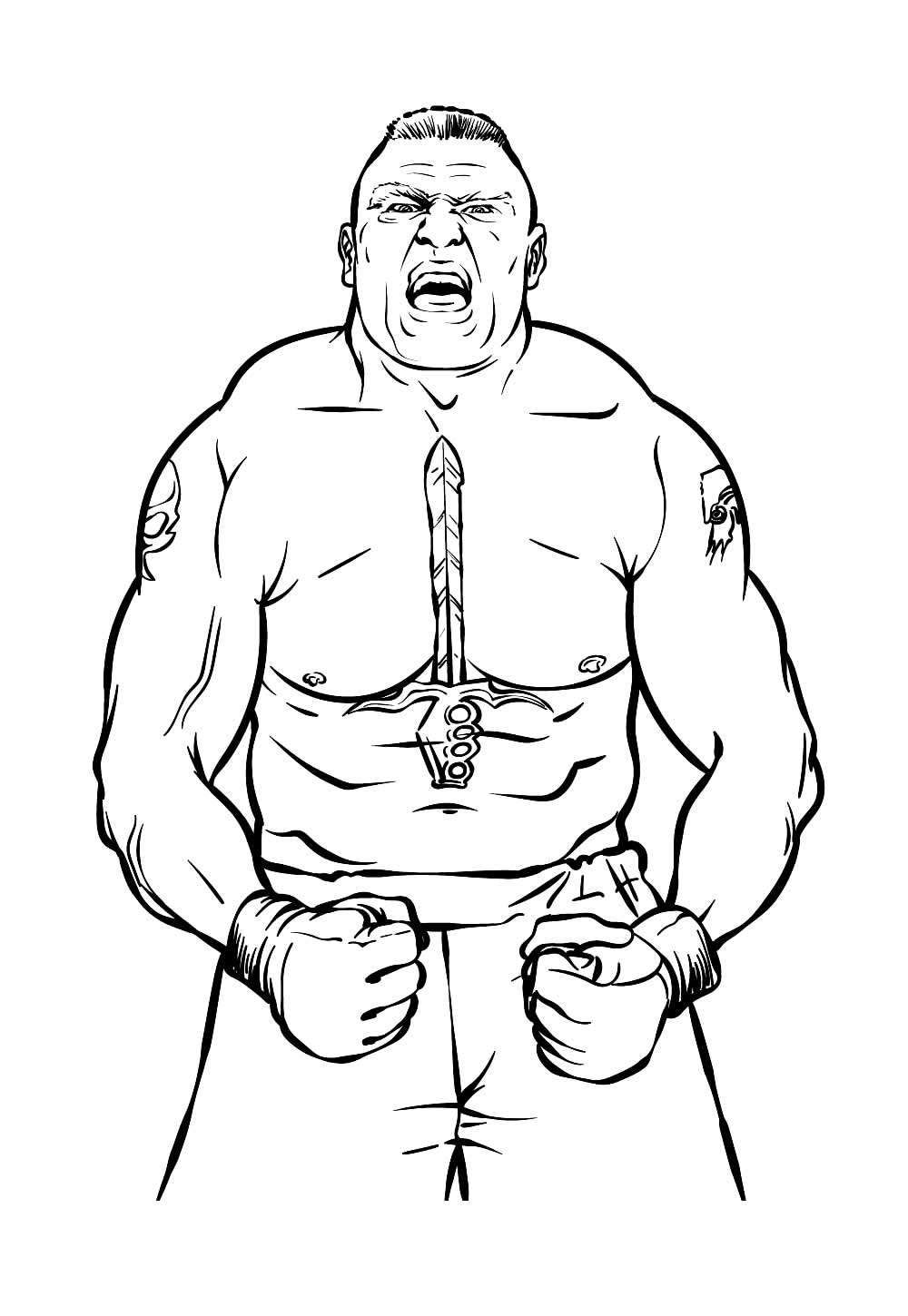 Desenho de UFC para pintar