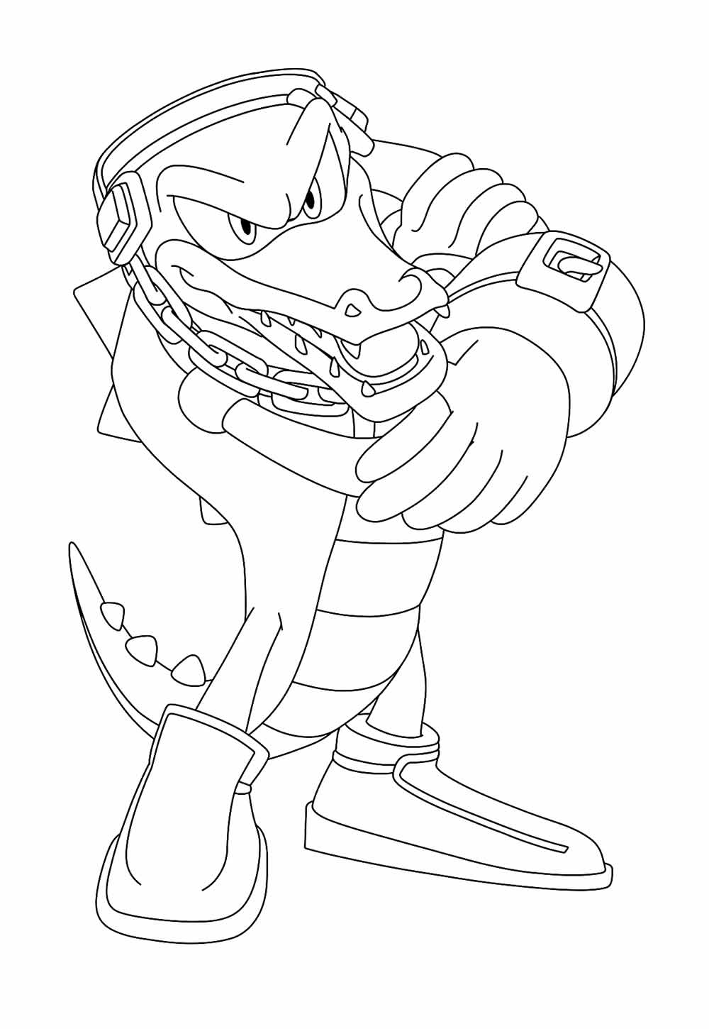 Vector the Crocodile para colorir