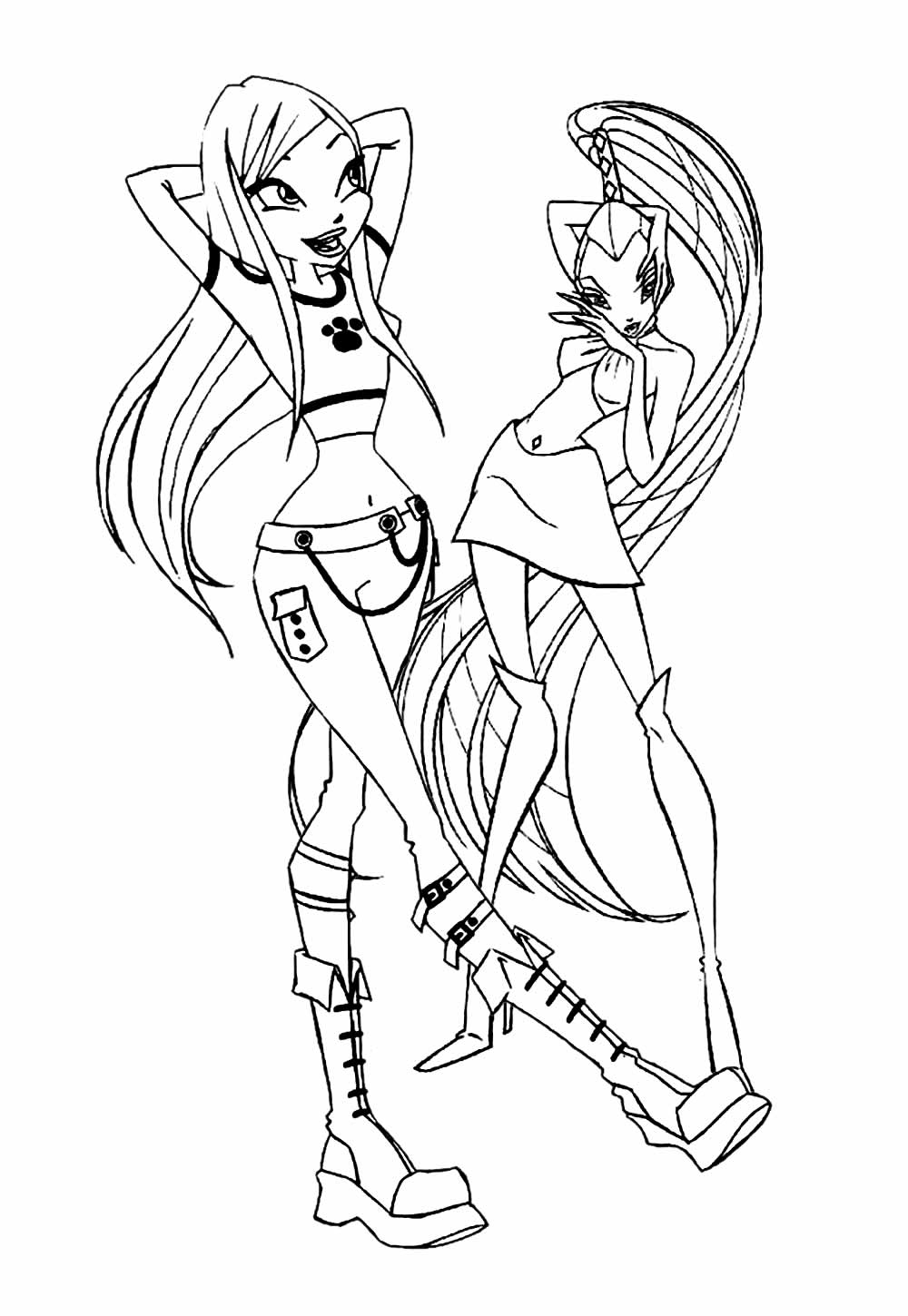 Winx Club para imprimir e colorir