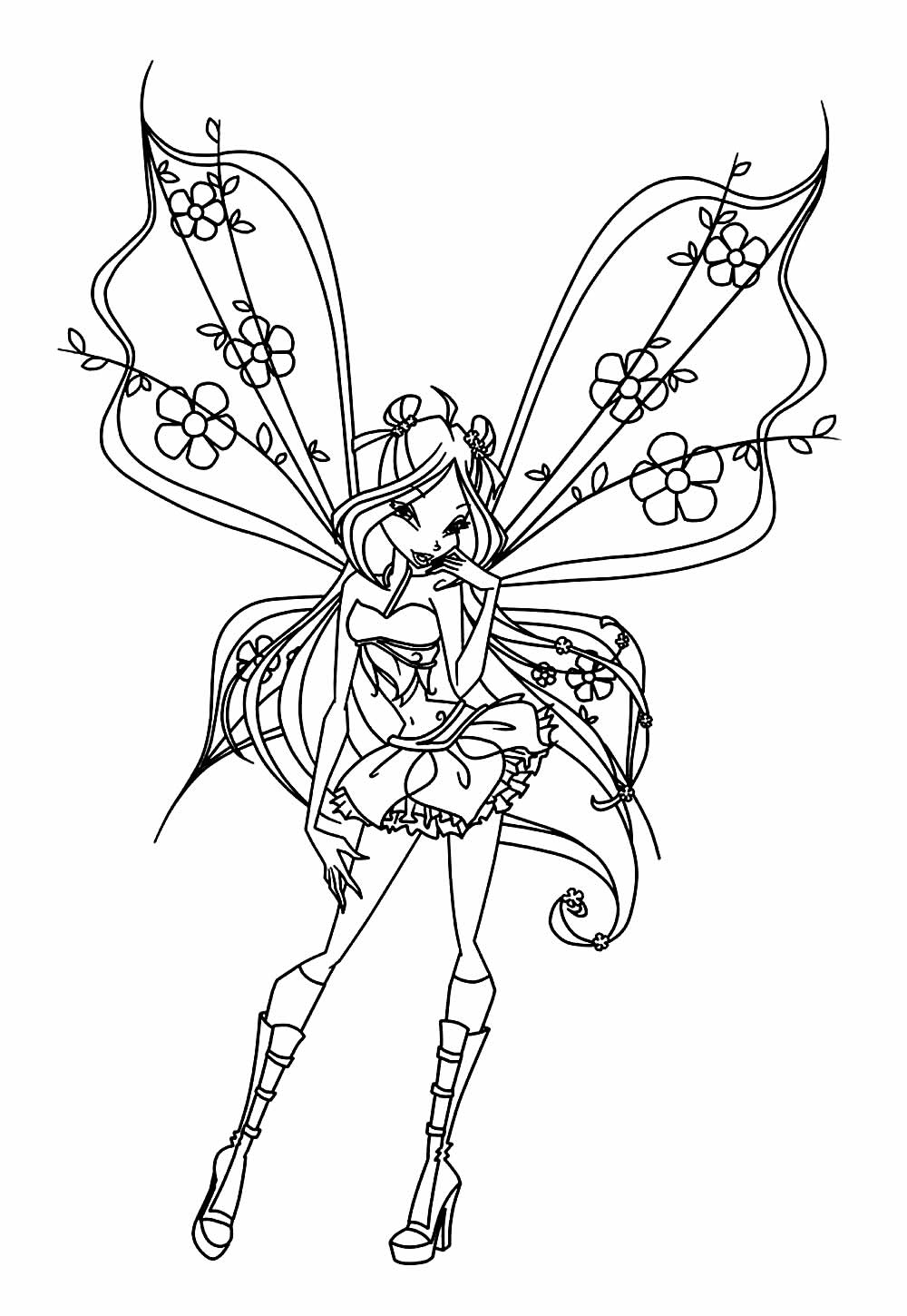 Winx Club para imprimir e pintar