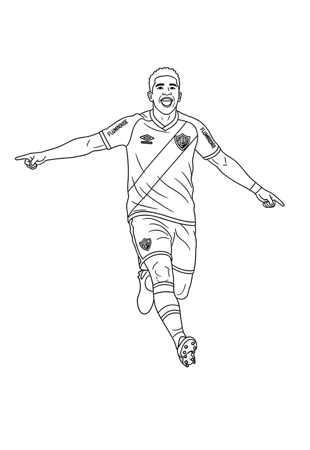 Desenho do Fluminense para colorir