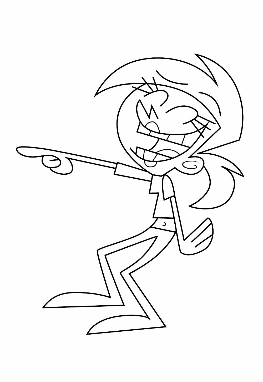 Desenho dos Padrinhos Mágicos para colorir