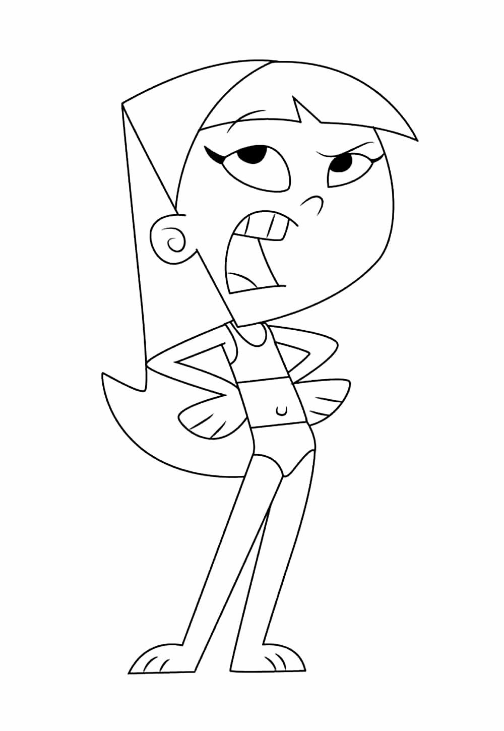 Desenho de Os Padrinhos Mágicos para colorir