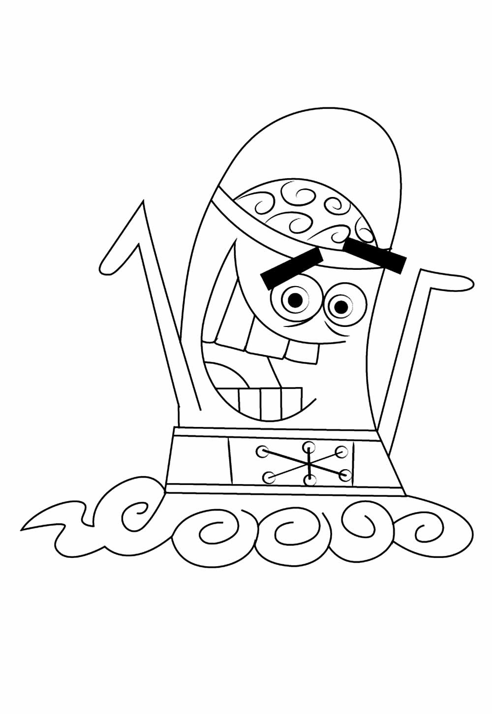 Desenho de Os Padrinhos Mágicos para pintar