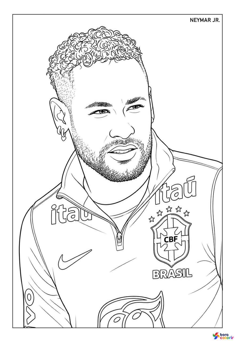 Desenho de Neymar