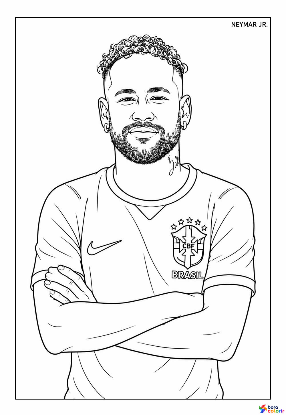Desenho de Neymar
