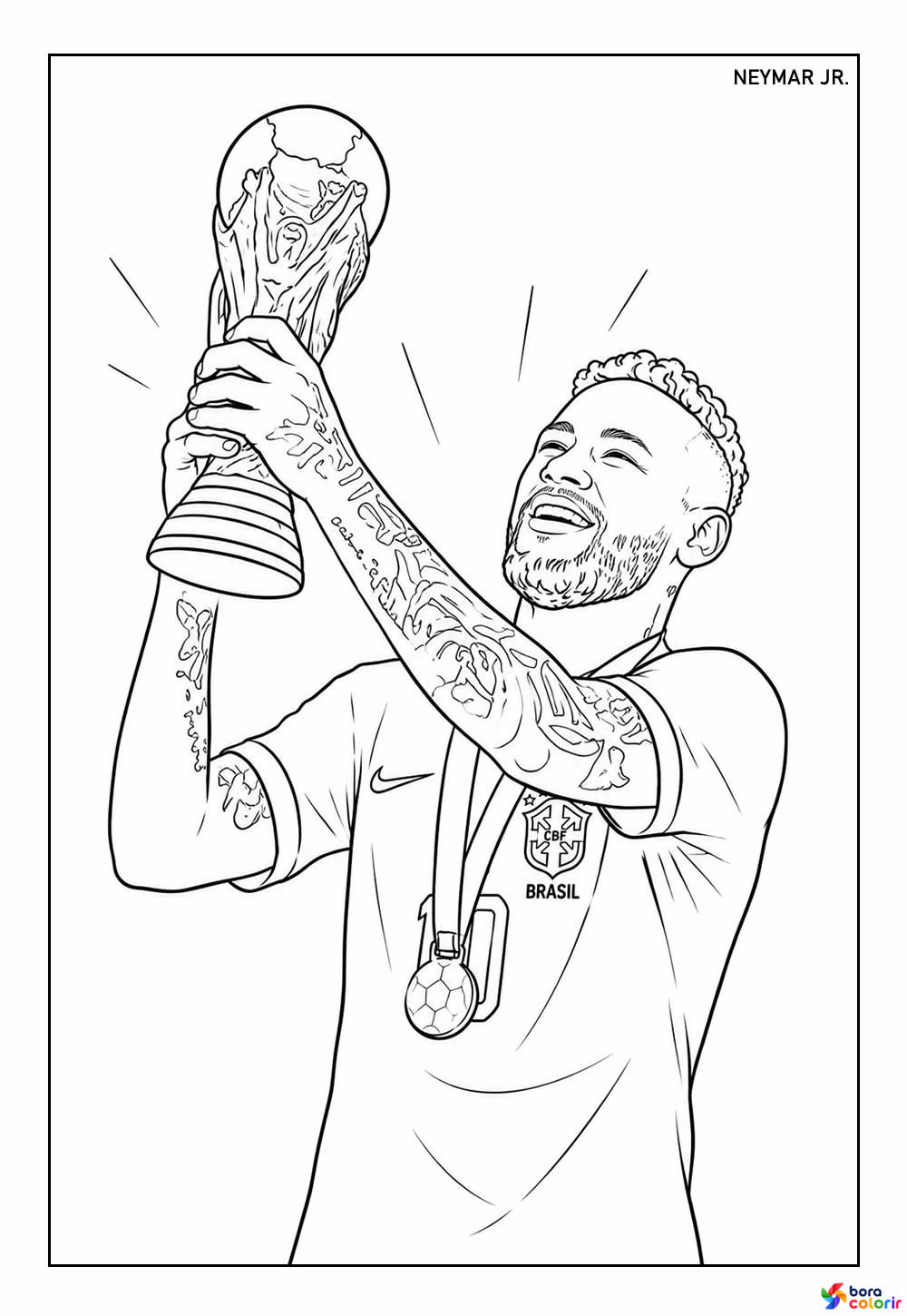Desenho de Neymar