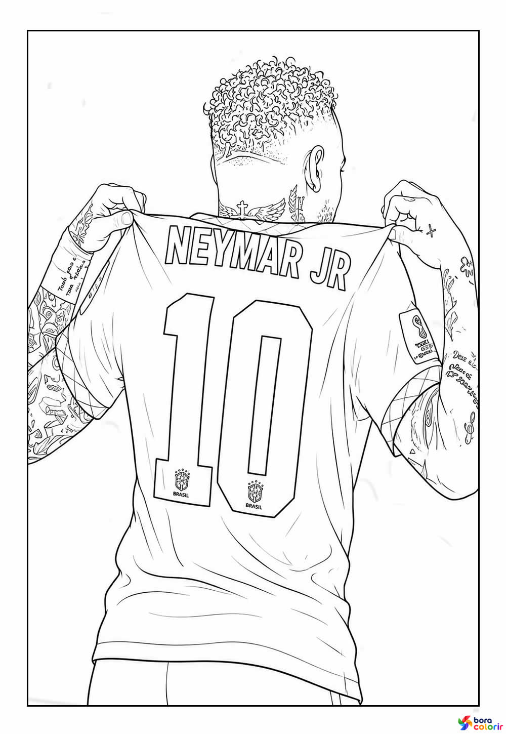 Desenho de Neymar