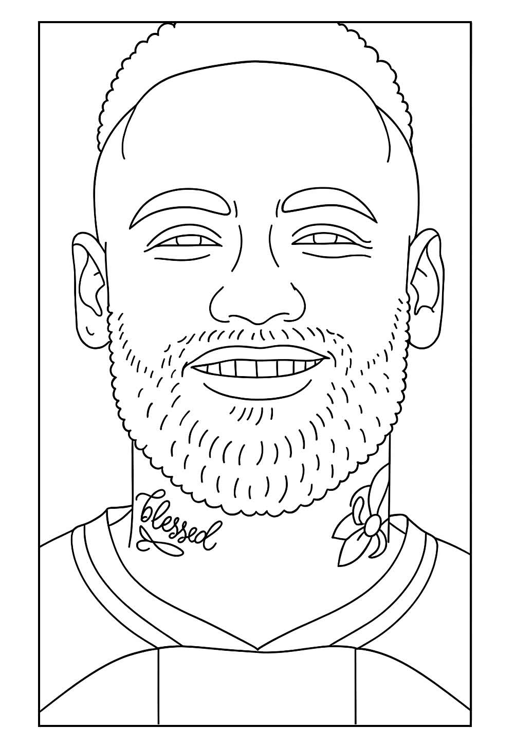 Desenho de Neymar