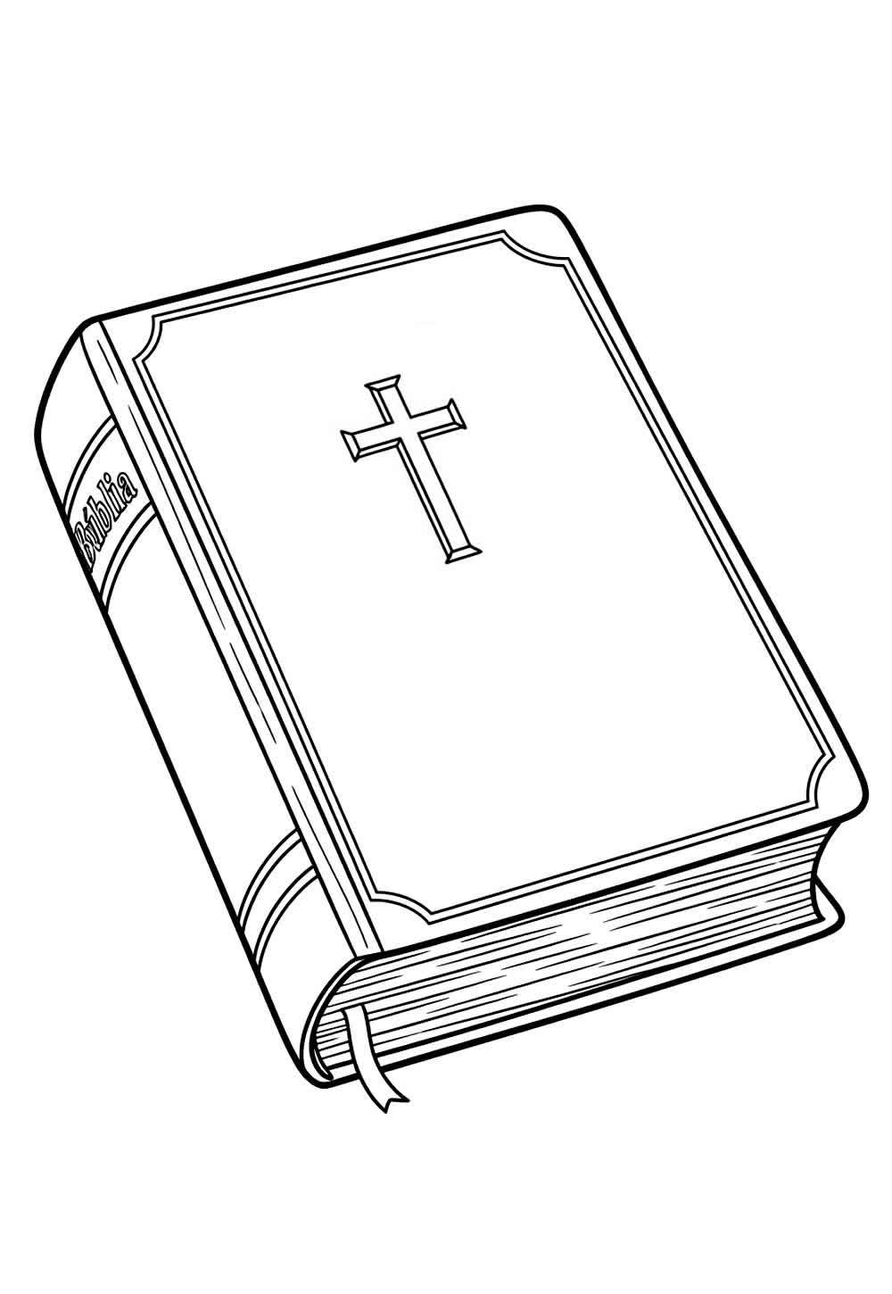 Desenho da Bíblia para colorir