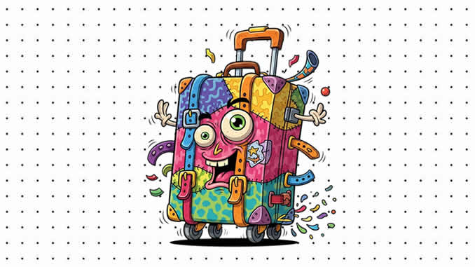 Desenhos da Mala Maluca para colorir