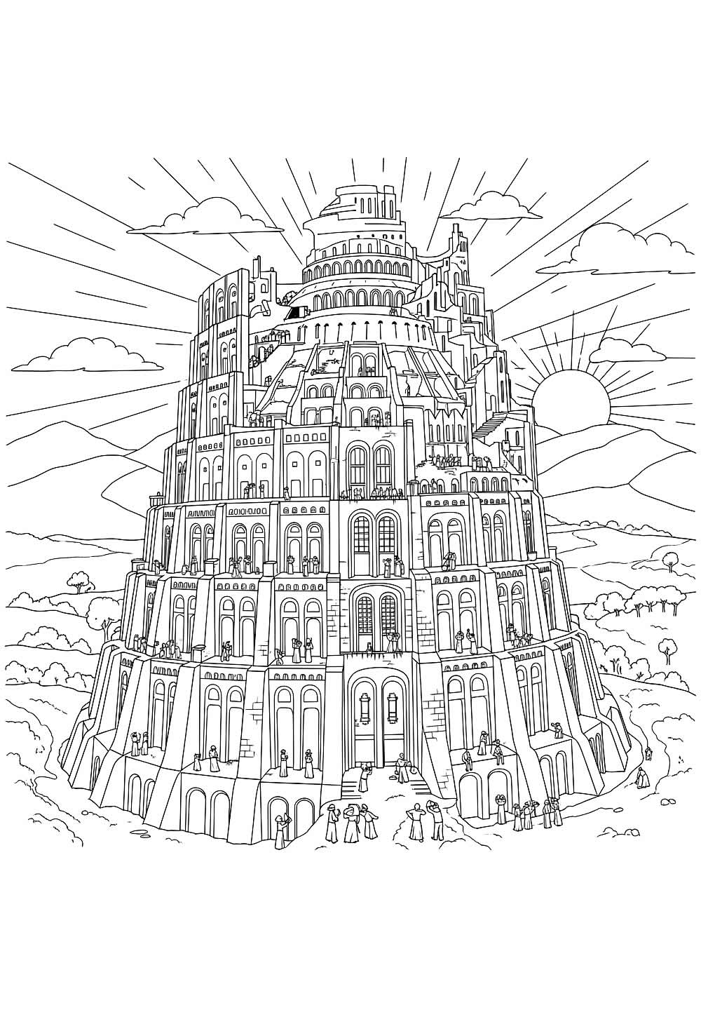 Torre de Babel para pintar
