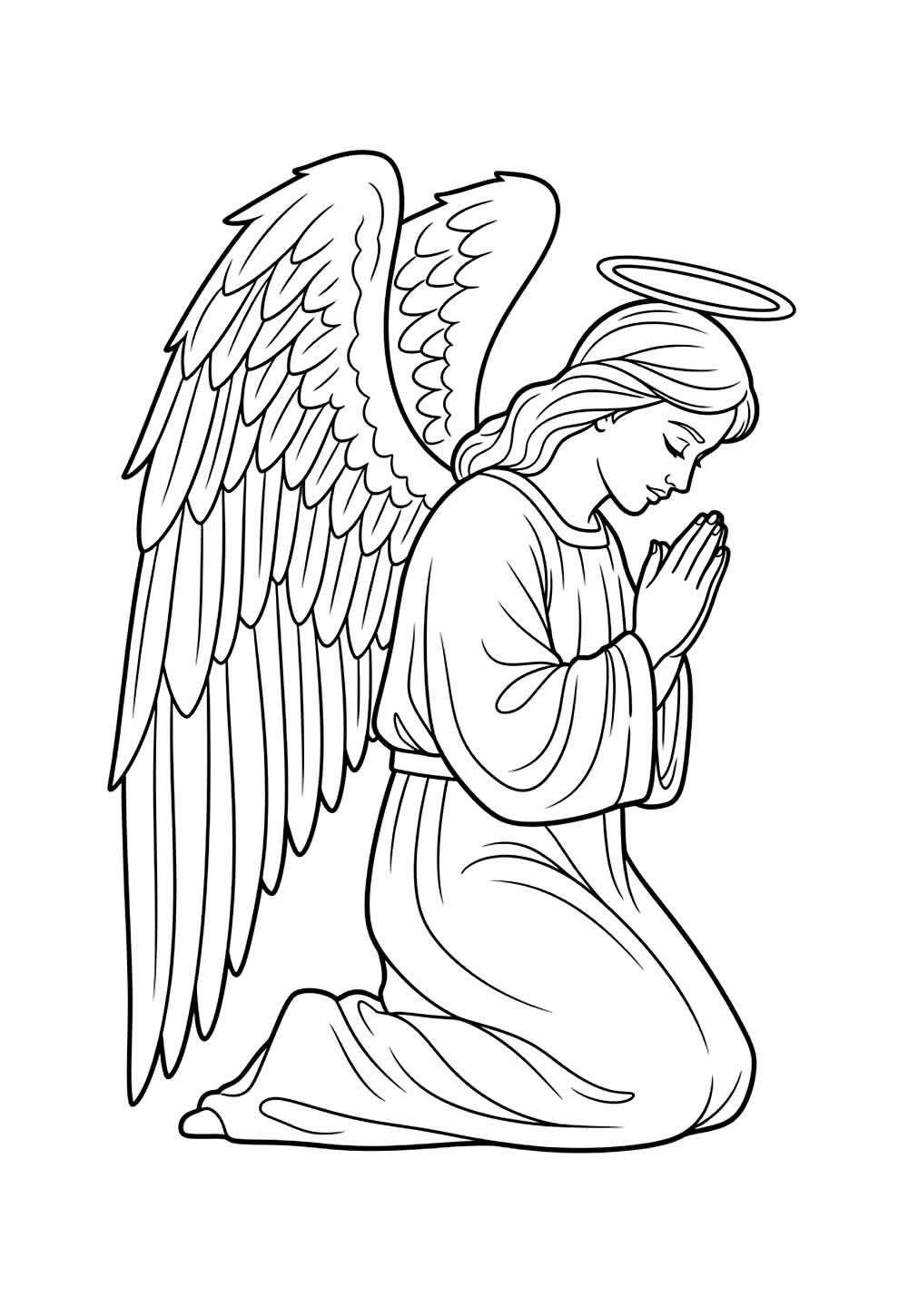 Desenho de Anja para colorir