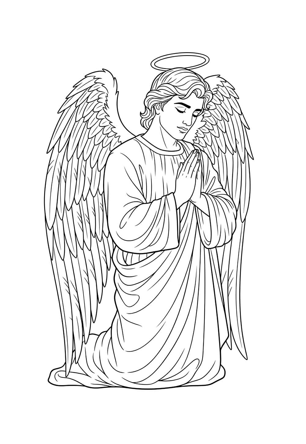 Desenho de Anjinho para pintar