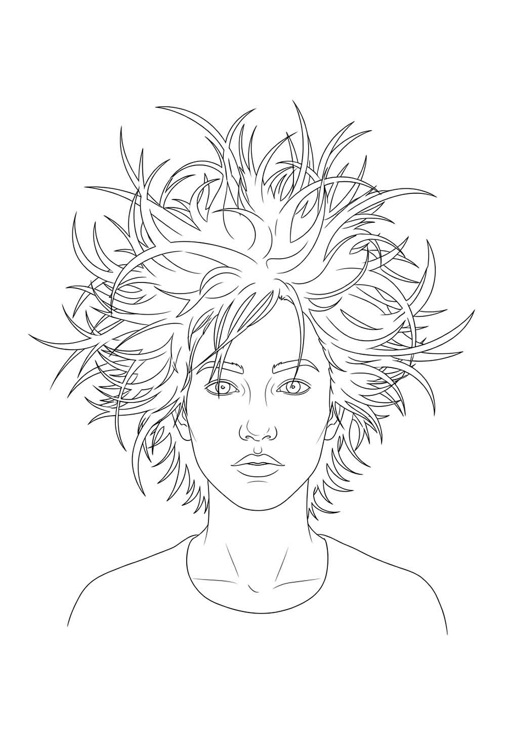 Desenho de Cabelo