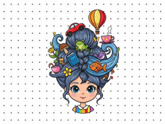 Desenhos de Cabelo Maluco para colorir