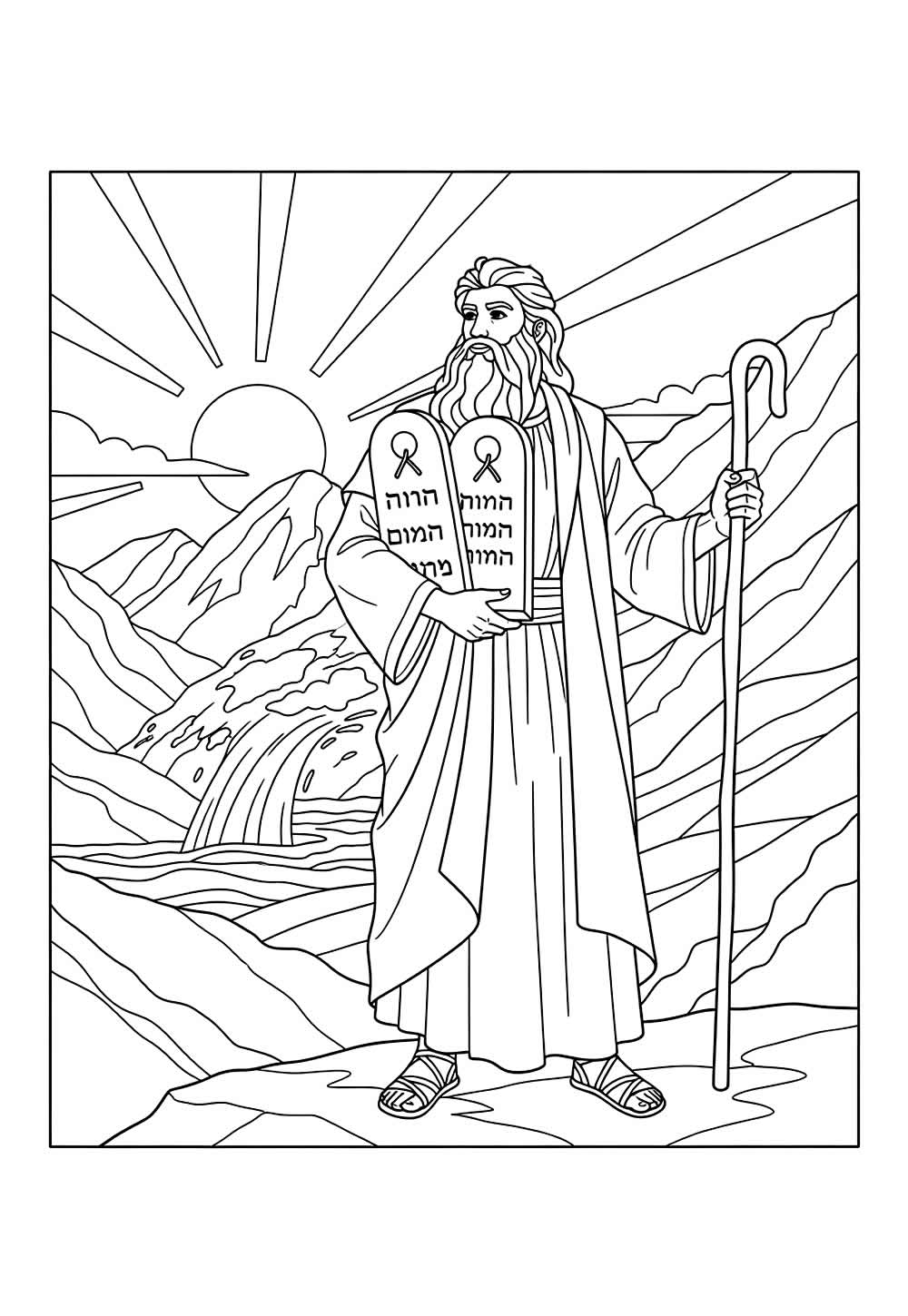 Desenho de Moisés