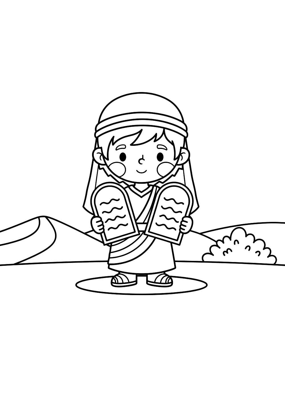 Desenhos Moisés Colorir