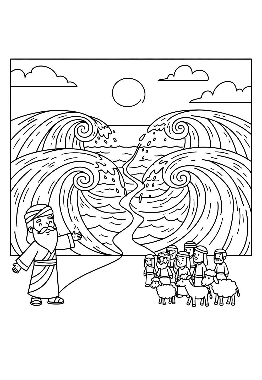 Desenhos Moisés Colorir