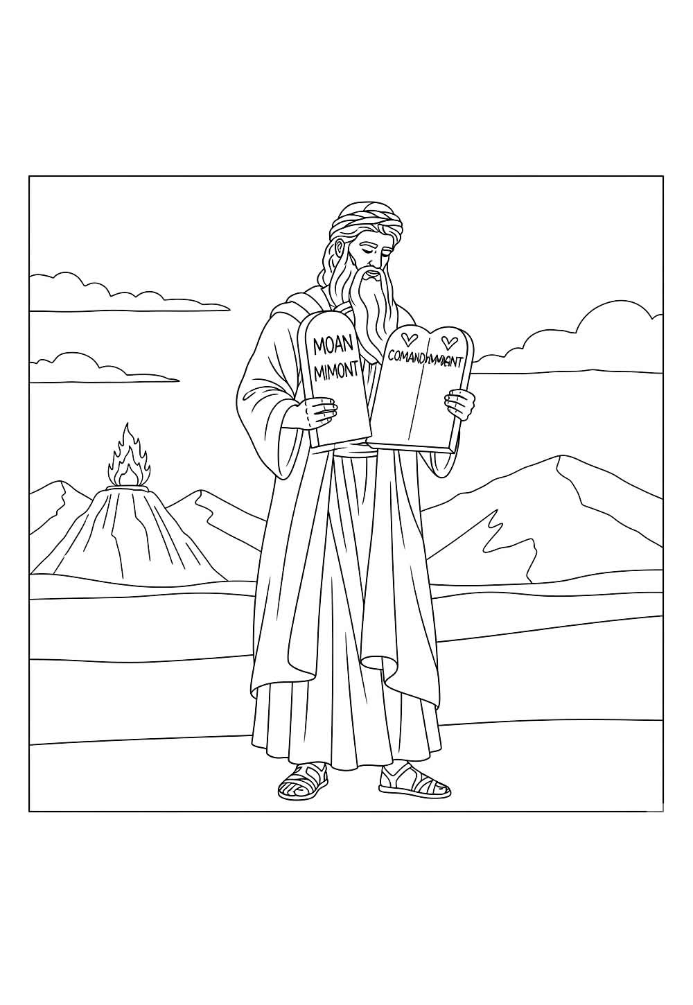Desenhos Moisés Pintar