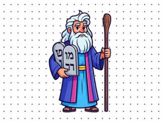 Desenhos de Moisés para colorir
