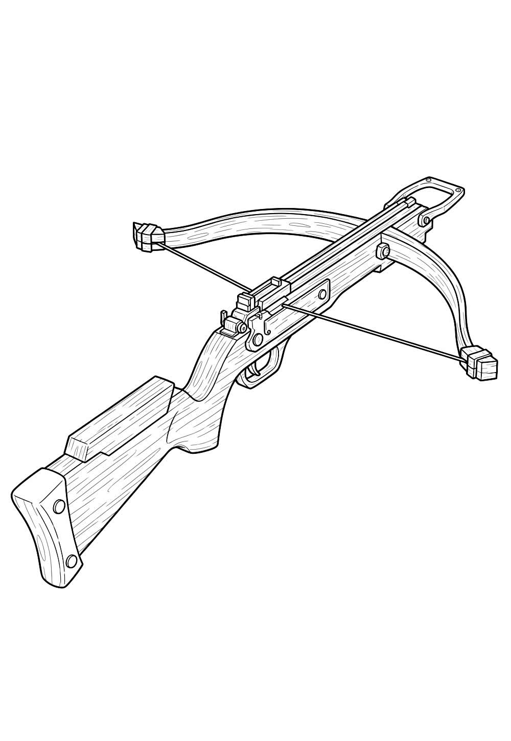 Desenho de Tibia para colorir - Crossbow