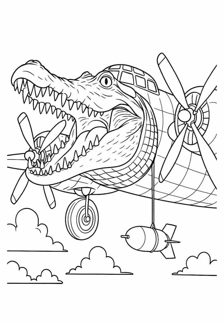 Desenhos de Tralalero Tralala para colorir - Bora Colorir