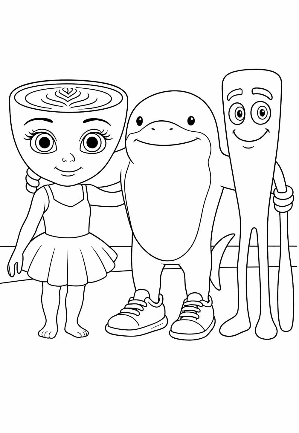Desenhos para Colorir - Tralalero Tralala
