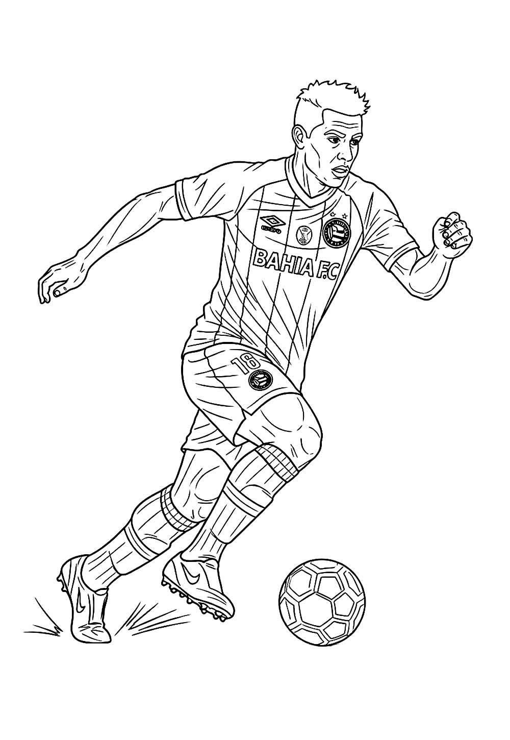 Desenho do Bahia para colorir